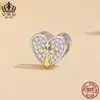 Aifula Serie Clásica Europea y Americana Cruz de Amor Abalorios Plata de Ley S925 DIY Conjunto Combinado de Abalorios Sueltos Venta al por Mayor