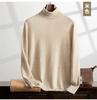 Otoño e Invierno Nuevo Suéter de Montaña de Cachemira para Hombre con Solapa Alta Talla Grande Ropa de Punto Casual Color Sólido Base Suéter Pulóver de Lana