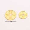 Aleación de tremolo transfronteriza sólida de 1 cm mini simulación superficie brillante lingote de plata adornos regalos chinos lingote pequeño de oro
