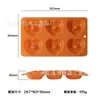 Novo molde de silicone de rosquinha em formato de coração, ferramenta de preparação de alimentos para bebês de grau alimentício, molde resistente a altas temperaturas para biscoitos, doces e bolos