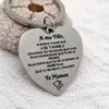 Presentes Pequenos Transfronteiriços Gravação de Chave de Carro Chaveiro de Aço Inoxidável Insígnia Militar Inspiradora Laser Pingente para Casa Pingente para Bolsa