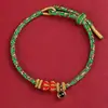 Doze Pulseiras de Projeção do Zodíaco, Pulseiras de Fio Vermelho para Mulheres, Oito Divindades Guardiãs, Pulseiras de Fio Vermelho Tecidas à Mão