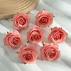 6cm Cabeças de Flores de Rosa Artificiais para Paredes de Fundo, Arcos, Materiais Florais Artesanais DIY, Carros de Casamento, Atacado de Cabeças de Flores Artificiais Transfronteiriças