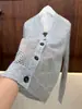 BORBOTIE Ropa de punto para mujer 2026 Principios de otoño Nuevo Estilo BC Old Money Hilo de lentejuelas Calado Cuello en V Manga larga Cárdigan