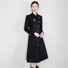 2515508-Nanyou Lã de Alta Qualidade Lã Terno de Negócios Roupa Exterior Feminina Inverno Novo Elegante de Aeromoça Longo