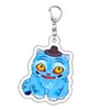 Kpop Onda Coreana Caçadora de Demônios Grupo Feminino Merchandise Chaveiro Lumi Mila Zoi Feito por Fãs Pingente Dupla Face de Acrílico