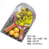 Rackets de Tenis de Mesa al por Mayor del Fabricante con 3 Pelotas Racket de Entretenimiento para Niños Empaquetados en 2 Piezas para Diez Yuan o Más Modelo de Volumen al por Mayor de la Tienda