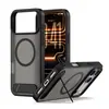 Capa de Celular Apple 18 Aplicável Transfronteiriça com Carregamento Magnético, Suporte de 45 Graus, Capa para Celular 18Pm, Capa Protetora à Prova de Choque