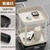 Mesa de Café Estilo Nuevo Mahjong, Estante para Tés, Estante de Almacenamiento para Mesa de Mahjong, Mesa Auxiliar Pequeña, Mesa de Té Móvil para Jugar Cartas en la Sala de Juegos