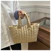 Grande Capacidade Simples Nicho Bolsa Bolsa Feminina Espaço Algodão-acolchoado Casaco Bolsa de Ombro 2025 Nova Popular Nova Bolsa Tote