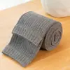 Pantalones de chándal finos para niños de primavera y otoño, pantalones de nueve puntos para niñas, estilo coreano para niñas, patrón de ondas, tejido de punto trenzado, pantalones y calcetines para niños medianos y grandes, ropa de exterior