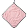 Trapo de Limpieza para Cocina, Sin Pelusa, Absorbente de Agua, Trapo de Cuadrícula de Piña, Toalla Cuadrada Pequeña, Toalla de Mano de Terciopelo de Coral para Colgar