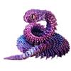 [Modelo Caliente Transfronterizo] Serpiente de Articulaciones Móviles Impresa en 3D Víbora Luminosa Adorno Hecho a Mano Modelo de Juguete
