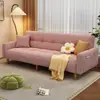 Sofá de couro resistente a arranhões de gato sala de estar apartamento pequeno multifuncional preguiçoso dobrável sofá-cama sala de estar apartamento de aluguel minimalista