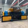 Máquina de rasgar de eixo duplo médio e grande, resíduos de ferro fino, triturador de portas e janelas de alumínio, máquina de rasgar paletes de madeira multifuncional