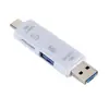 Tipo -Leitor de cartão TF multifuncional 5 em 1 Adaptador USB para OTG para Celular leitor de cartão USB 2.0 para computador