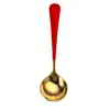 Cuchara Popular Cuchara Redonda Se Puede Añadir con logo Acero Inoxidable 304 Cuchara de Postre Doméstica Espesada Cuchara de Sopa Cuchara de Arroz Helado Regalo