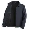 Chaquetas de Primavera y Otoño para Hombres de Mediana Edad y Mayores, Tops Casuales de Negocios para Hombres, Chaquetas Ejecutivas de Color Sólido con Solapa, Ropa Estilo Abuelo para Hombres
