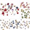 2022 Internet Celebrity Novas Marcas de Unhas Nail Art Acessórios Fundo Pontiagudo Strass Nail Art 6-Grid Furadeira Pilha Pequena Ornamentos Pequenos Furadeira