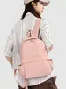 Mochila casual para hombres y mujeres, mochila impermeable de color liso, mochila escolar ligera de gran capacidad para estudiantes, mochila elegante para mujeres