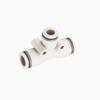 EASUN 100 millones de días conector rápido neumático de inserción rápida plástico blanco APE T tee 4/6/8/10/12/16