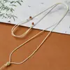 Cordón para colgante de collar tejido a mano para colgar en el cuello cordón Ruyi rojo colgante de jade colgante de jadeíta ágata ajustable