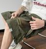 Shorts Cargo Funcionais Impermeáveis de Seda Gelo para Exterior Masculinos Verão Finos Frescos Soltos Casuais Calças Cinco Pontos