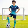 Uniformes de Entrenamiento de Fútbol para Niños, Uniformes Personalizados para Equipos de Competición de Escuela Primaria para Niños, Playeras Deportivas de Fútbol para Niñas con Números Impresos