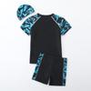 Traje de Baño para Niños Traje de Baño Dividido para Niños Traje de Aguas Termales para Niños Grandes Manga Corta Dibujos Animados Niños Adolescentes Traje de Baño Venta al por Mayor