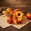 Suministro Exclusivo Transfronterizo de Calabazas Artificiales, Hojas de Arce y Arreglos Florales para Decoraciones de Otoño para el Hogar y Festividades, Los Bouquets de Flores Artificiales Más Vendidos de Amazon