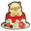 Flores de Sapato Série Capivara para E-commerce Transfronteiriço, Acessórios Criativos de Fivela de Sapato Cartoon de Comida, Acessórios Removíveis para Tamancos
