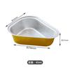 Molde cuadrado de aluminio con tapa para pastel pequeño, postre, pudín occidental espeso, horneado endurecido, resistente a altas temperaturas, desechable, caja de aluminio