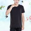Fabricante Pronto 200g Camiseta Modal Lisa Camiseta para Transferência de Calor Camiseta Publicitária Lisa de Manga Curta Transfronteiriça Pode Ser Personalizada