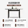 Mesa de Comedor de Pizarra de Madera Maciza Mesa de Comedor Retráctil Combinación de Mesa y Sillas Cuadrada y Redonda Doble Propósito Moderna Simple para el Hogar Mesa de Comedor Plegable