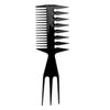 Pente de plástico ferramenta de corte de cabelo preto pente de modelagem de cabelo pente de corte de cabelo pente de cauda pontiaguda de agulha dividida pente plano