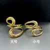 Pulsera Europea y Americana Hueca Asimétrica Doble Anillo Aleación Nicho Geométrico Simple Anillo Pulsera para Mujer Lujo Ligero Gama Alta Simple