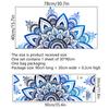Pegatinas de pared de un metro con diseño de flor de loto, pegatinas de pared con diseño de mandala, fondo de pared para sala de estar, decoración del hogar, pegatinas de pared autoadhesivas de PVC