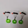 Novo material de borracha 6+1 contas de espaço, cilíndricas e em forma de oliva, contas de espaço a granel, acessórios para conjunto de linha de pesca, equipamento de pesca