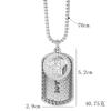 Collar de acero de titanio con accesorios de hip hop para hombre, estilo hipster callejero, colgante con personalidad de celebridades en línea, colgante de pareja, cadena de suéter para mujer