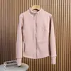 Novedad Otoño/Invierno Moda Diaria Casual Diseño de Cuello Alto Ajuste Delgado Chaqueta con Cremallera 13762
