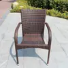 Juego de Mesa y Sillas de Ratán para Exterior para Patio Balcón Ocio, Muebles de Jardín Impermeables y Resistentes al Sol
