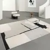 Manta para el hogar Nuevo estilo Lujo ligero Moderno Simple Sala de estar Sofá Mesa de centro Manta Dormitorio Comedor Alfombra Antideslizante Resistente a la suciedad
