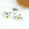 Cabezas de flores simuladas de cinco pétalos para manualidades DIY, decoraciones de flores coloridas, arreglos de pared de flores para bodas, accesorios de flores artificiales al por mayor