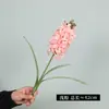 Jacinto artificial con tacto 3D flor falsa decoración para el hogar arreglo floral maceta de plástico decoración florística venta al por mayor transfronteriza