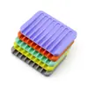 Fabricante Personalizado Caja Portajabón de Silicona para Baño Plato de Jabón de Viaje con Drenaje para Bañera y Artículos de Tocador