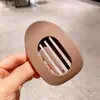 Pinza para el cabello de abulón sin pinchar la cabeza para mujer, horquilla redonda plana para la parte posterior de la cabeza, horquilla curva para coleta, accesorios para el cabello