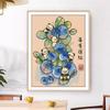 Fabricante de Ponto Cruz Tiktok Kuaishou Xiaohongshu One-Piece Dropshipping 2026 Novo Modelo Bordado com Linha Sala de Estar Bordado "Berry Tem Problemas"