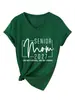 Mãe formando 2027 eu sou Amazon Wish site independente confortável simples elegante camiseta feminina gola V manga curta