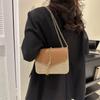 Bolso de Hombro Cruzado Tejido de Paja para Mujer Bolso Tejido Primavera Nuevo Bolso con Borlas Moda Retro Sentido de Alta Gama Bolso Cuadrado Pequeño Explosiones