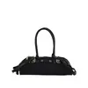 Bolsa baguette vintage para outono e inverno para mulheres, novo modelo 2026, bolsa de mão de alta qualidade estilo biker, bolsa de ombro, bolsa baguette, bolsa feminina mais vendida